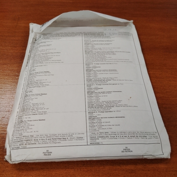 McCall's Sewing Pattern 5985 Bunny Rabbit Vacuum Cover Sewing Machine Cover - Picture 5 of 5